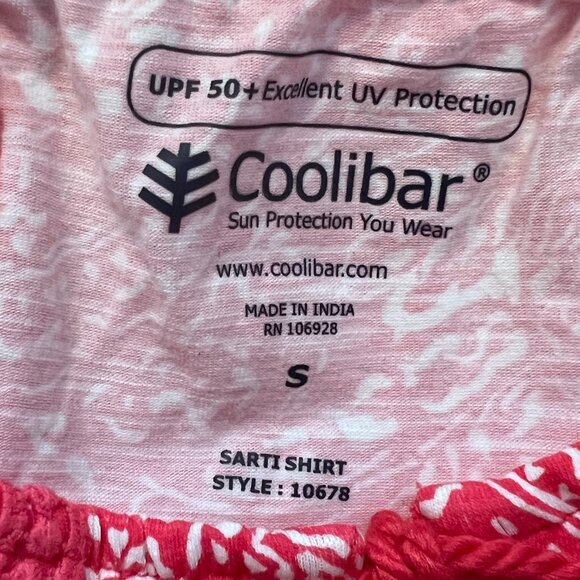 Coolibar Sarti UPF 50 Sun Protection Top, NWT, Coral Pink, S - Picture 4 of 11